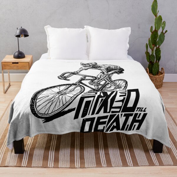 Item preview, FIXED TILL DEATH – Skeleton Fixed Gear Rider | Urban Cycling Art designed and sold by Absyntart.