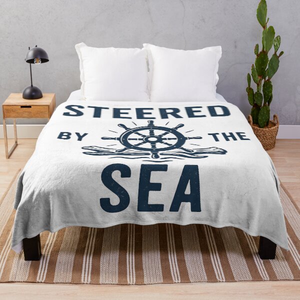 Item preview, Steered by the Sea Vintage Nautical Helm Ocean Design. designed and sold by The-T-In-Retro.