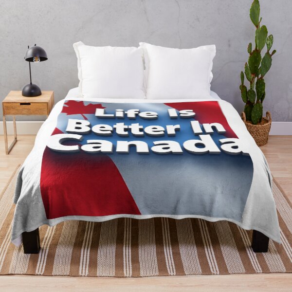 Item preview, Life Is Better In Canada – 3D Text Design designed and sold by GogoVibes.