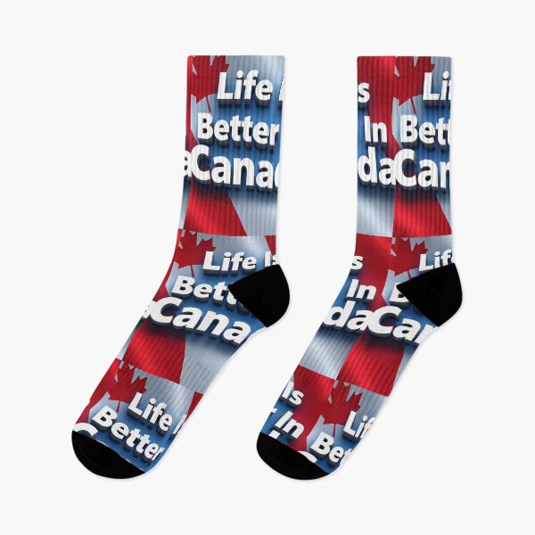 Item preview, Life Is Better In Canada – 3D Text Design designed and sold by GogoVibes.