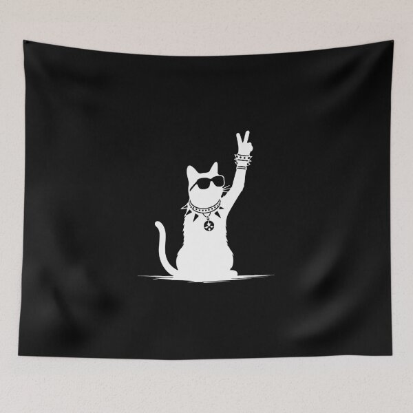 Item preview, Rocker Cat Design – Cool & Loud designed and sold by RetroMaritalArt.
