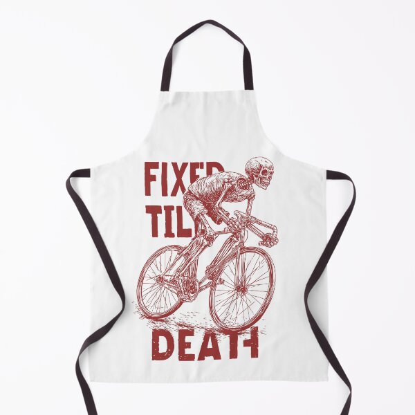 Item preview, FIXED TILL DEATH – Skeleton Fixed Gear Rider | Urban Cycling Art designed and sold by Absyntart.