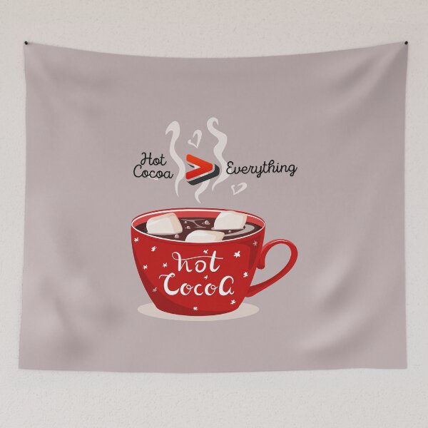 Item preview, Hot Cocoa Greater Than Everything Holiday Quote designed and sold by onesarcastic.