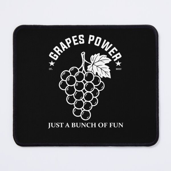 Item preview, Grape Design – Grapes Power Fun designed and sold by RetroMaritalArt.