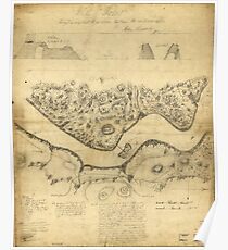 Original West Point Survey Map October 24th-27th 1783 Poster