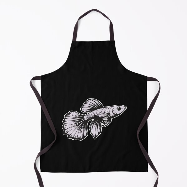 Item preview, White Guppy Design – Aquarium Fish designed and sold by RetroMaritalArt.