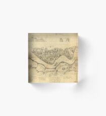 Original West Point Survey Map October 24th-27th 1783 Acrylic Block