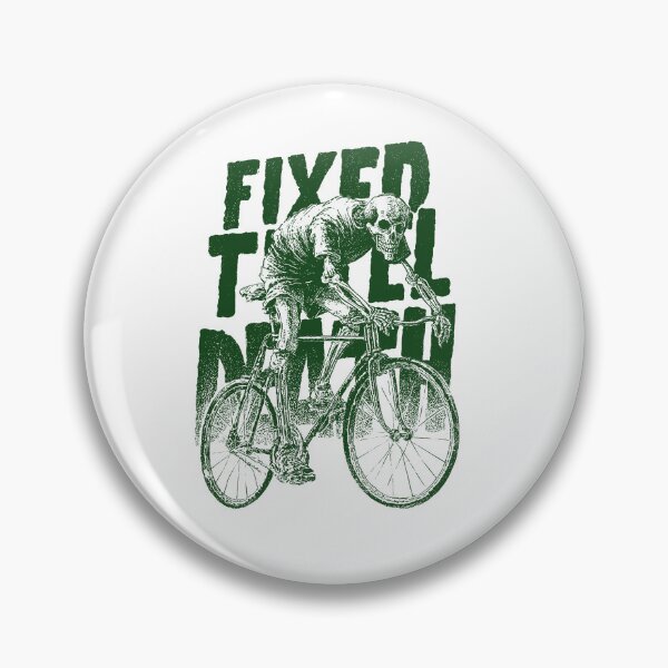 Item preview, FIXED TILL DEATH – Skeleton Fixed Gear Rider | Urban Cycling Art designed and sold by Absyntart.