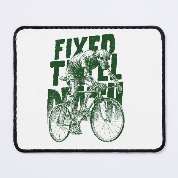 Item preview, FIXED TILL DEATH – Skeleton Fixed Gear Rider | Urban Cycling Art designed and sold by Absyntart.