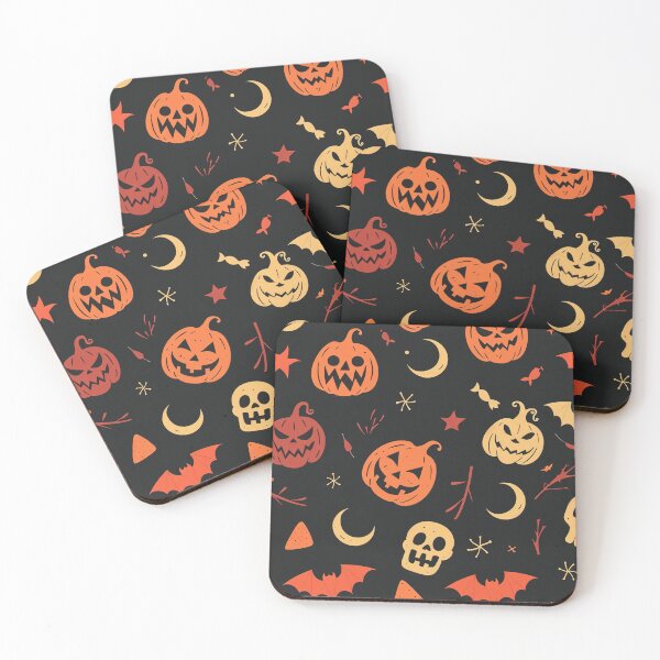 Item preview, Halloween Pattern with Pumpkins, Bats, Skeletons designed and sold by Steve Wilfong.