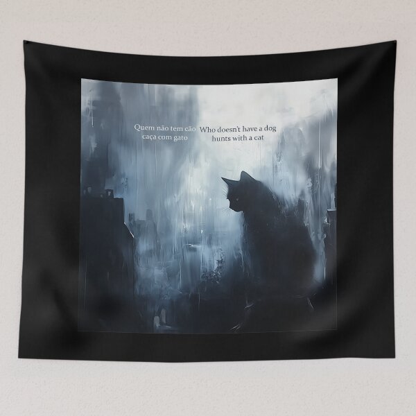 Item preview, Portuguese Idiom Hunts With Cats designed and sold by Abstractarium.