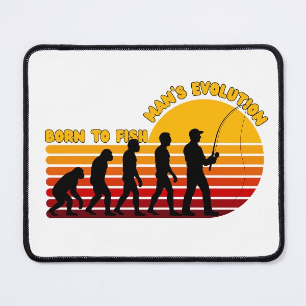 Item preview, Born to Fish – Man’s Evolution – Funny Fishing T-Shirt designed and sold by SVALANART.