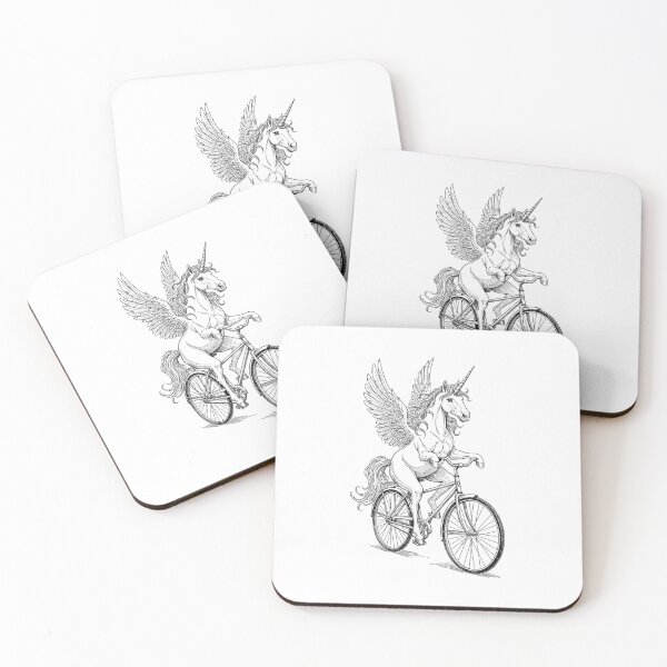 Item preview, Cycling Bicycle Unicorn Vintage Cyclist Funny Biker Animal designed and sold by GrandeDuc.