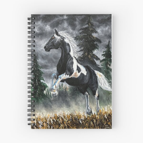 Item preview, Black and White Pinto Horse on a Stormy Day designed and sold by Daniel Eskridge.