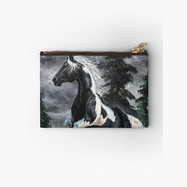 Item preview, Black and White Pinto Horse on a Stormy Day designed and sold by Daniel Eskridge.