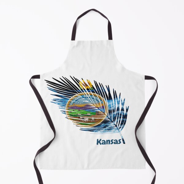 Item preview, Abstract Kansas Flag – Feather Shape Design designed and sold by ArteJorge48.