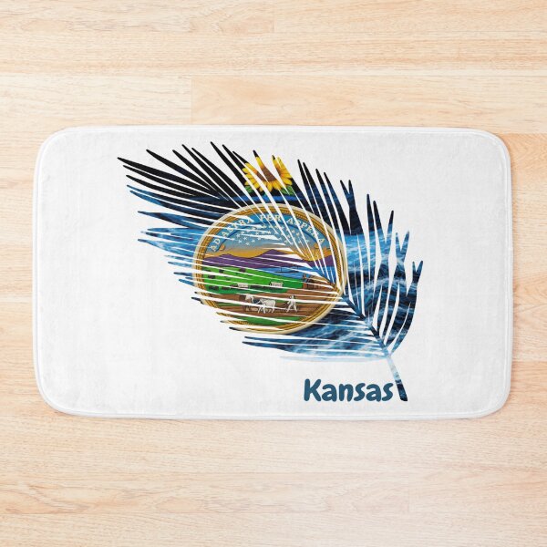 Item preview, Abstract Kansas Flag – Feather Shape Design designed and sold by ArteJorge48.
