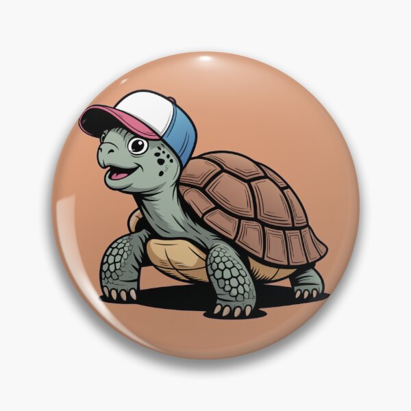 Item preview, Cool Cartoon Turtle with Cap – Fun Animal Character Illustration designed and sold by Royalsticker.