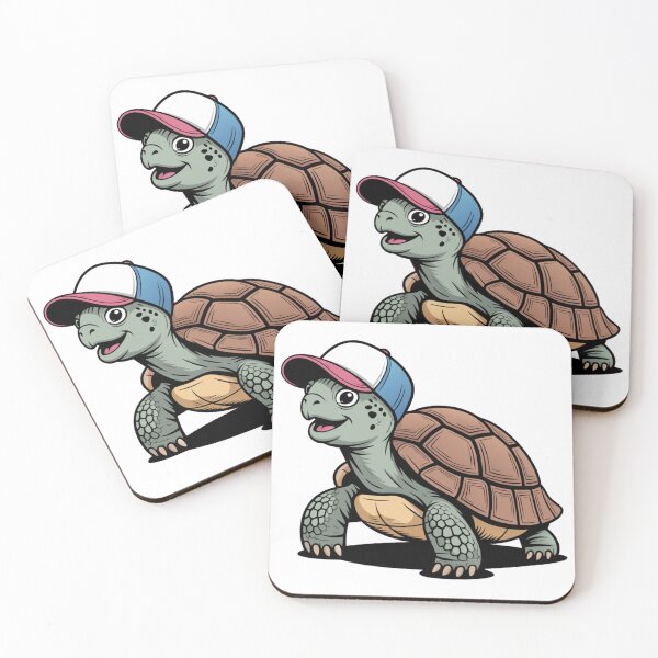 Item preview, Cool Cartoon Turtle with Cap – Fun Animal Character Illustration designed and sold by Royalsticker.