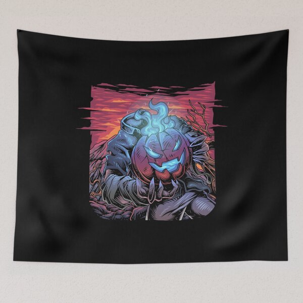 Item preview, Headless man with pumpkins on Halloween designed and sold by Joncasmiart.
