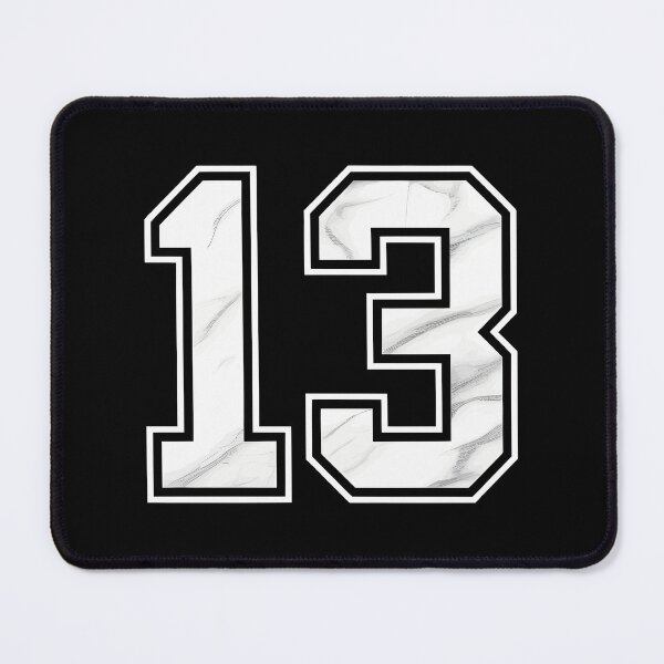 Item preview, Marble Number 13 Bold Athletic Graphic designed and sold by Digital Art Works Hub.