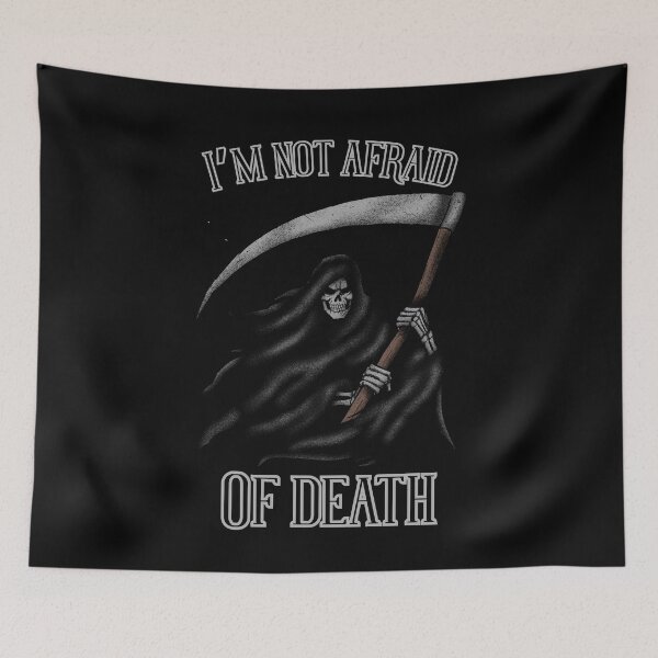 Item preview, I'm not afraid of death Spooky Halloween T-Shirt designed and sold by OldSkullDesigns.