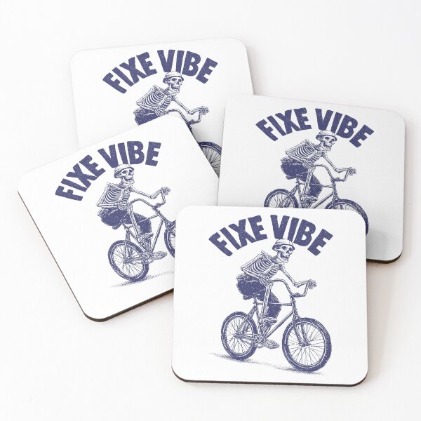 Item preview, FIXIE VIBE – Skeleton Fixed Gear Rider designed and sold by Absyntart.