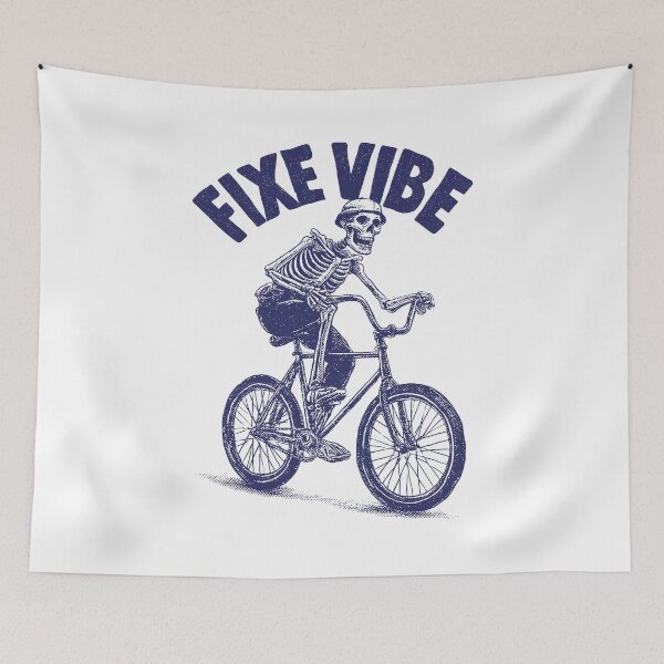 Item preview, FIXIE VIBE – Skeleton Fixed Gear Rider designed and sold by Absyntart.