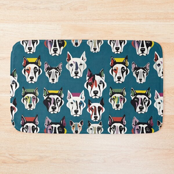 Item preview, "Colorful Dog Faces – Abstract Pop Art Grid" designed and sold by dreampik.