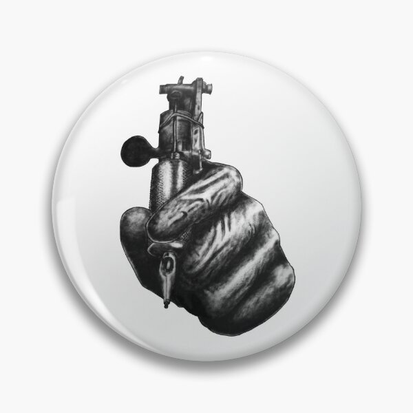Item preview, Gloved hand with tattoo machine designed and sold by TheTattooGuy.