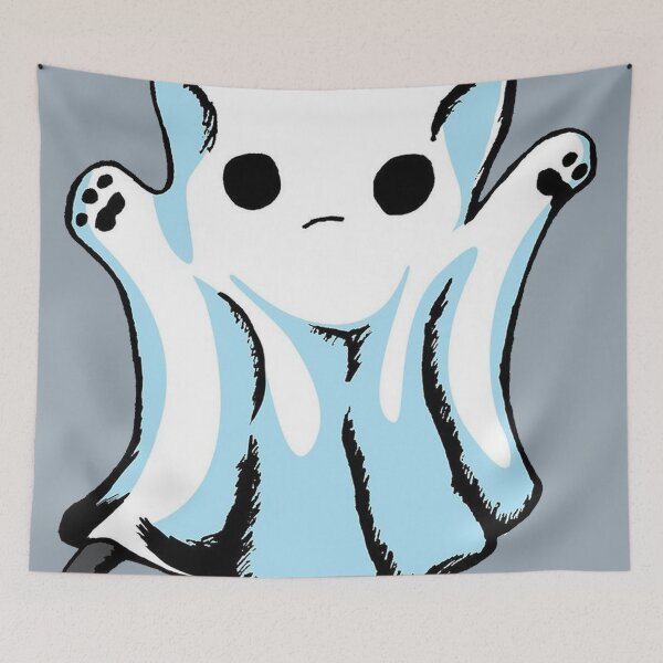 Item preview, cutie cat ghost designed and sold by forestgrump.
