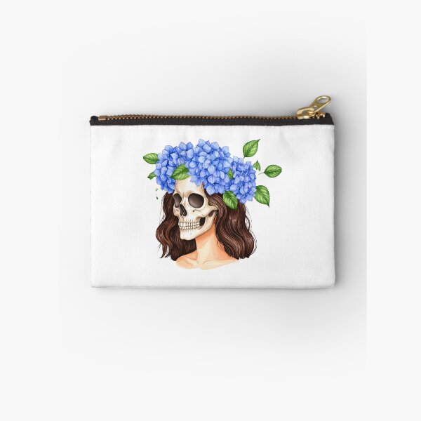 Item preview, SKULL WITH HYDRANGEA WREATH designed and sold by cubiask.
