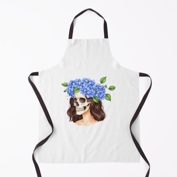 Item preview, SKULL WITH HYDRANGEA WREATH designed and sold by cubiask.