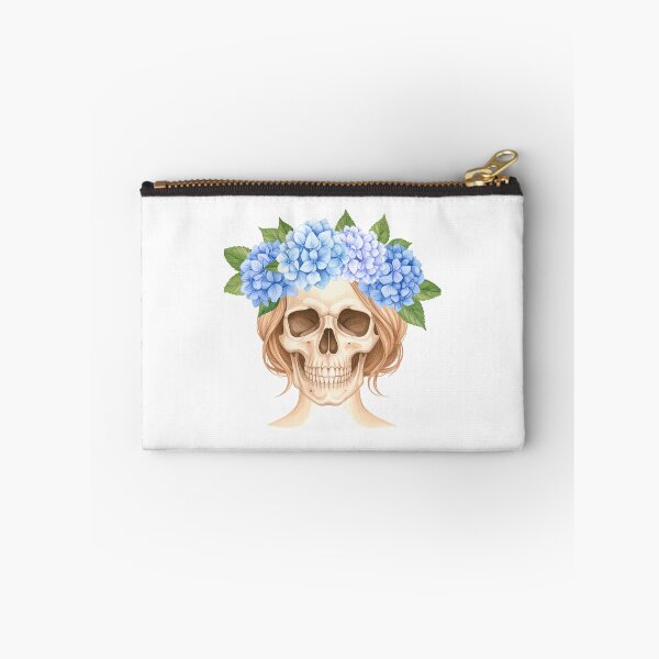 Item preview, SKULL WITH HYDRANGEA WREATH designed and sold by cubiask.