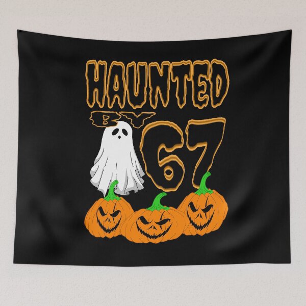 Item preview, Haunted by 67 – funny ghost and pumpkin halloween costume designed and sold by TheEndDesign.