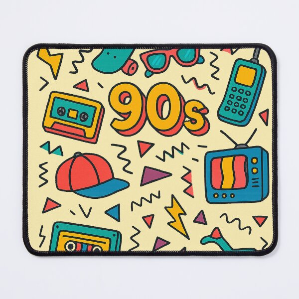 Item preview, Colorful 90s Nostalgia Doodle Pattern designed and sold by SholoStudio.