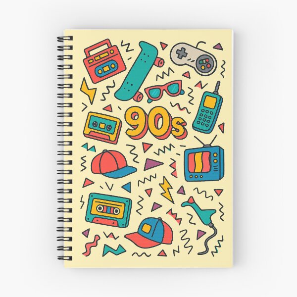 Item preview, Colorful 90s Nostalgia Doodle Pattern designed and sold by SholoStudio.