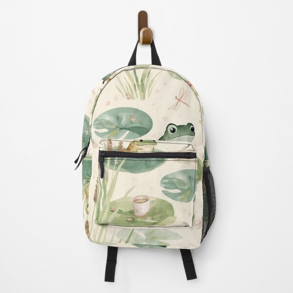 Item preview, Frog Pond Picnic – Whimsical Cottagecore Pattern designed and sold by Deezyned.