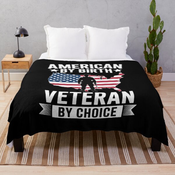 Item preview, American By Birth Veteran By Choice US Flag Veterans Day designed and sold by DrewLeuschke.