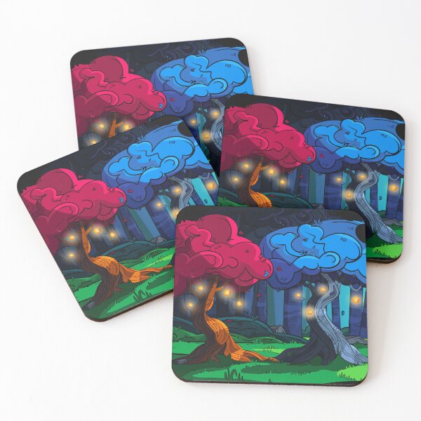 Item preview, Árboles de Rubí y Zafiro: Paisaje estilizado inspirado en Steven Universe designed and sold by Cherie Brunetti.