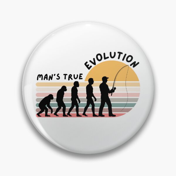 Artikelvorschau, True Man’s Evolution – Lustiges Angler T-Shirt für Fischer entworfen und verkauft von SVALANART.