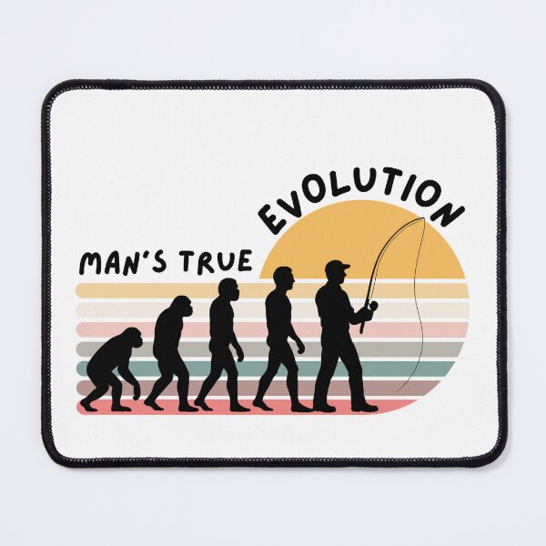 Item preview, True Man’s Evolution – Funny Fishing T-Shirt for Fishermen designed and sold by SVALANART.