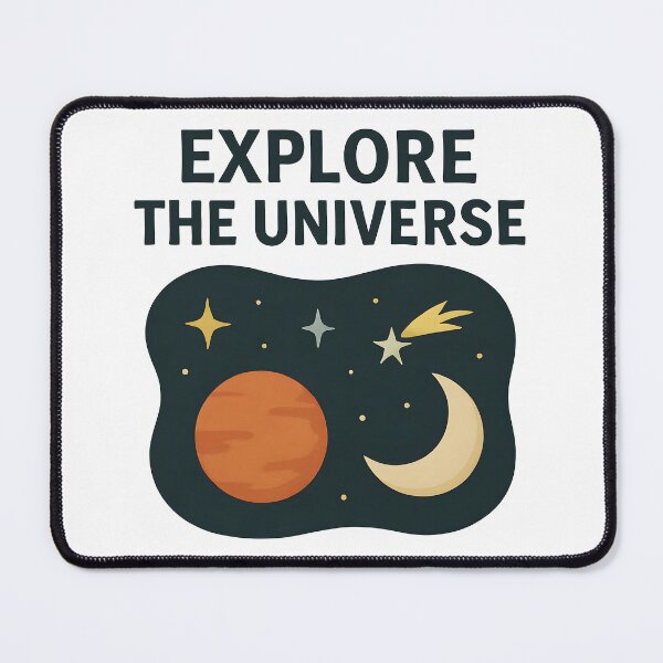 Item preview, Explore the Universe Cute Cartoon Space Design. designed and sold by The-T-In-Retro.