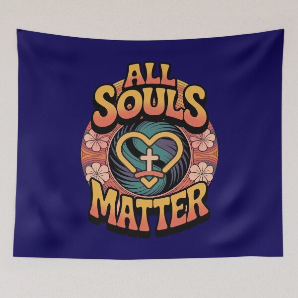 Item preview, All Souls Matter Island Design Heart Cross designed and sold by GFamilyC.