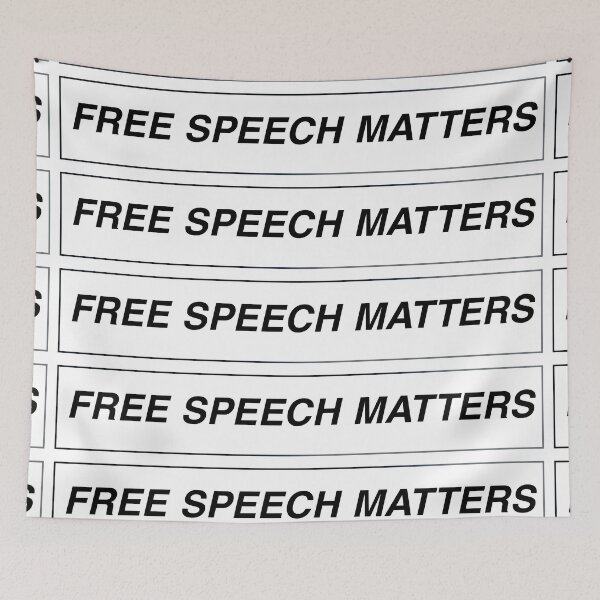 Item preview, Free Speech Matters sticker designed and sold by AuroraXGreen.