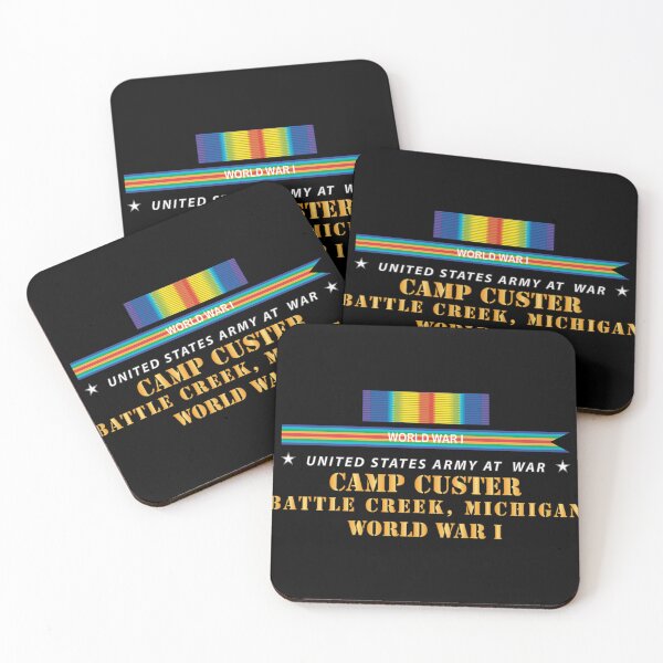 Item preview, Army - Camp Custer, Battle Creek, MI w SVC WWI X 300 designed and sold by Military Insignia Products.