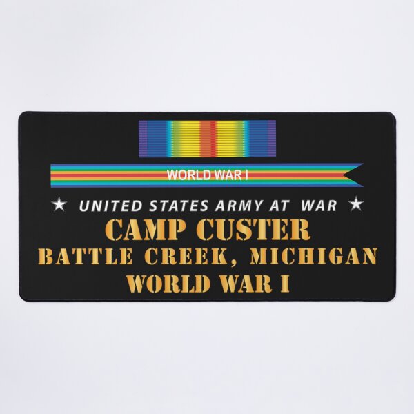 Item preview, Army - Camp Custer, Battle Creek, MI w SVC WWI X 300 designed and sold by Military Insignia Products.