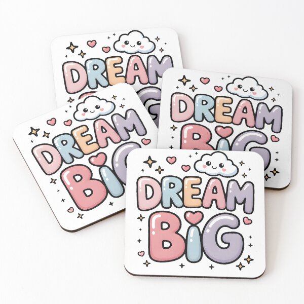 Item preview, Dream Big Kawaii Pastel Bubble Letter Sticker. designed and sold by Teenidesign .