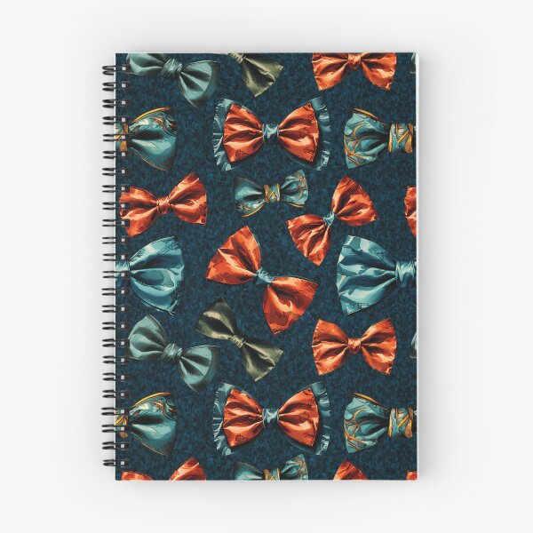 Item preview, Colorful Vintage Bowtie Illustration Pattern | Vintage Aesthetic | Blue Background designed and sold by UnhingedBird.