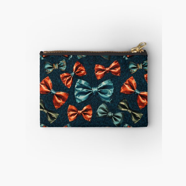 Item preview, Colorful Vintage Bowtie Illustration Pattern | Vintage Aesthetic | Blue Background designed and sold by UnhingedBird.
